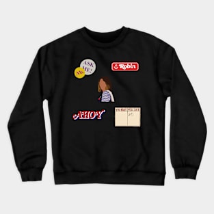 Ahoy sticker set Crewneck Sweatshirt